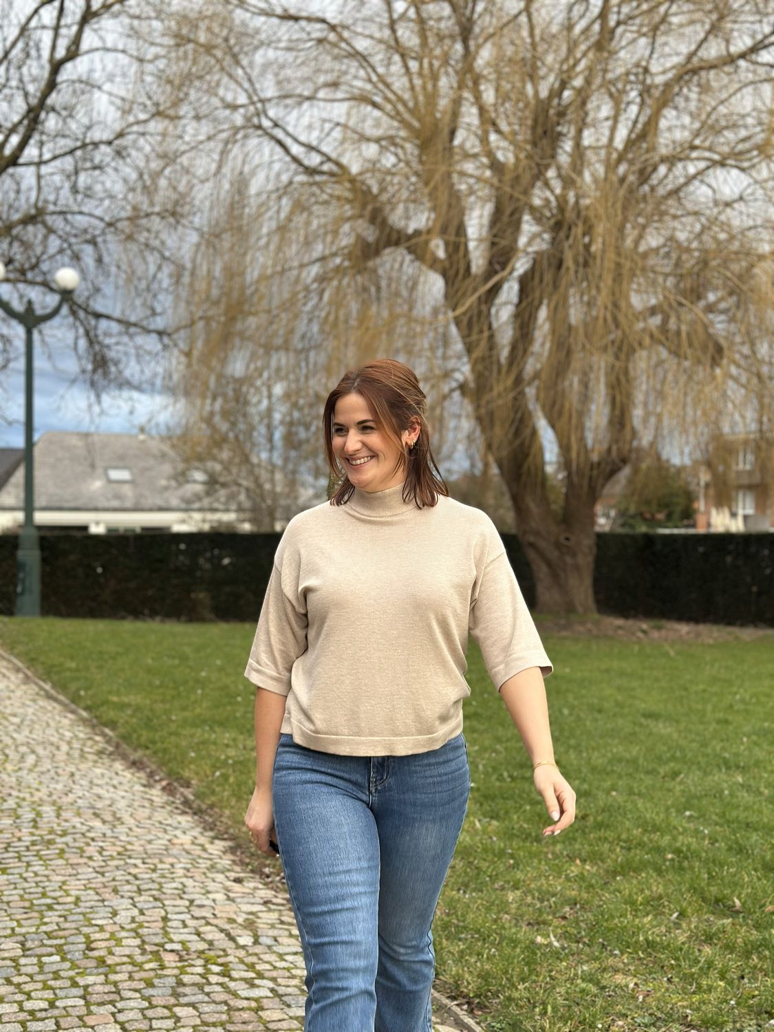 Lizza turtleneck beige