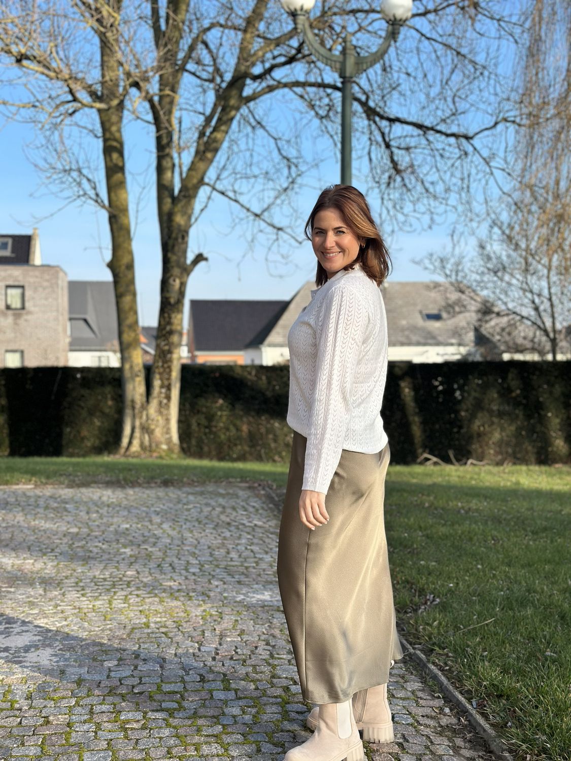 Lotte skirt dusky green