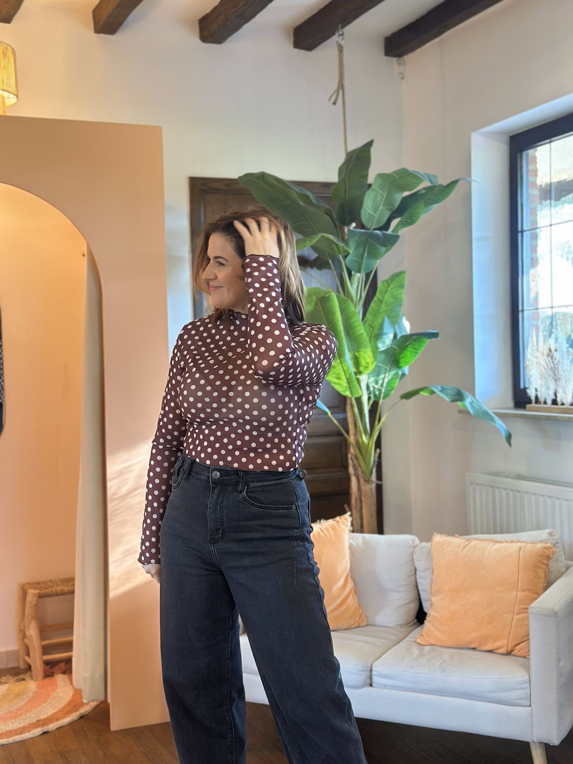 Imi polka dots blouse