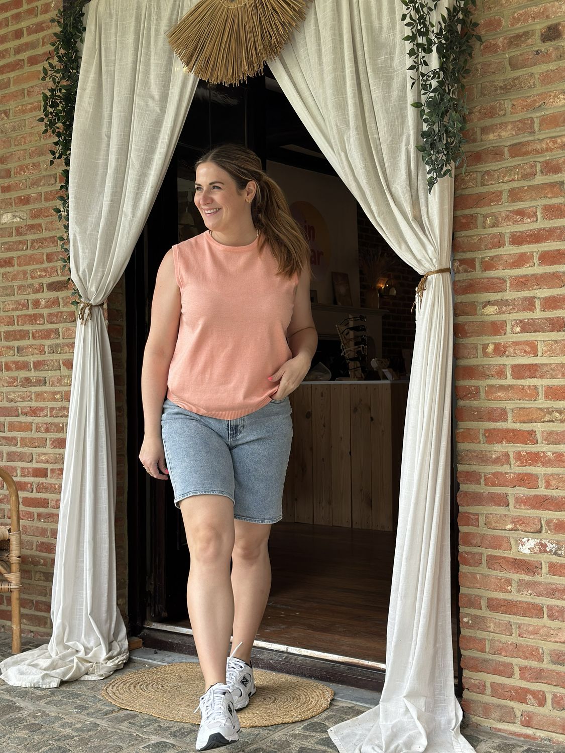 Mila top zalm
