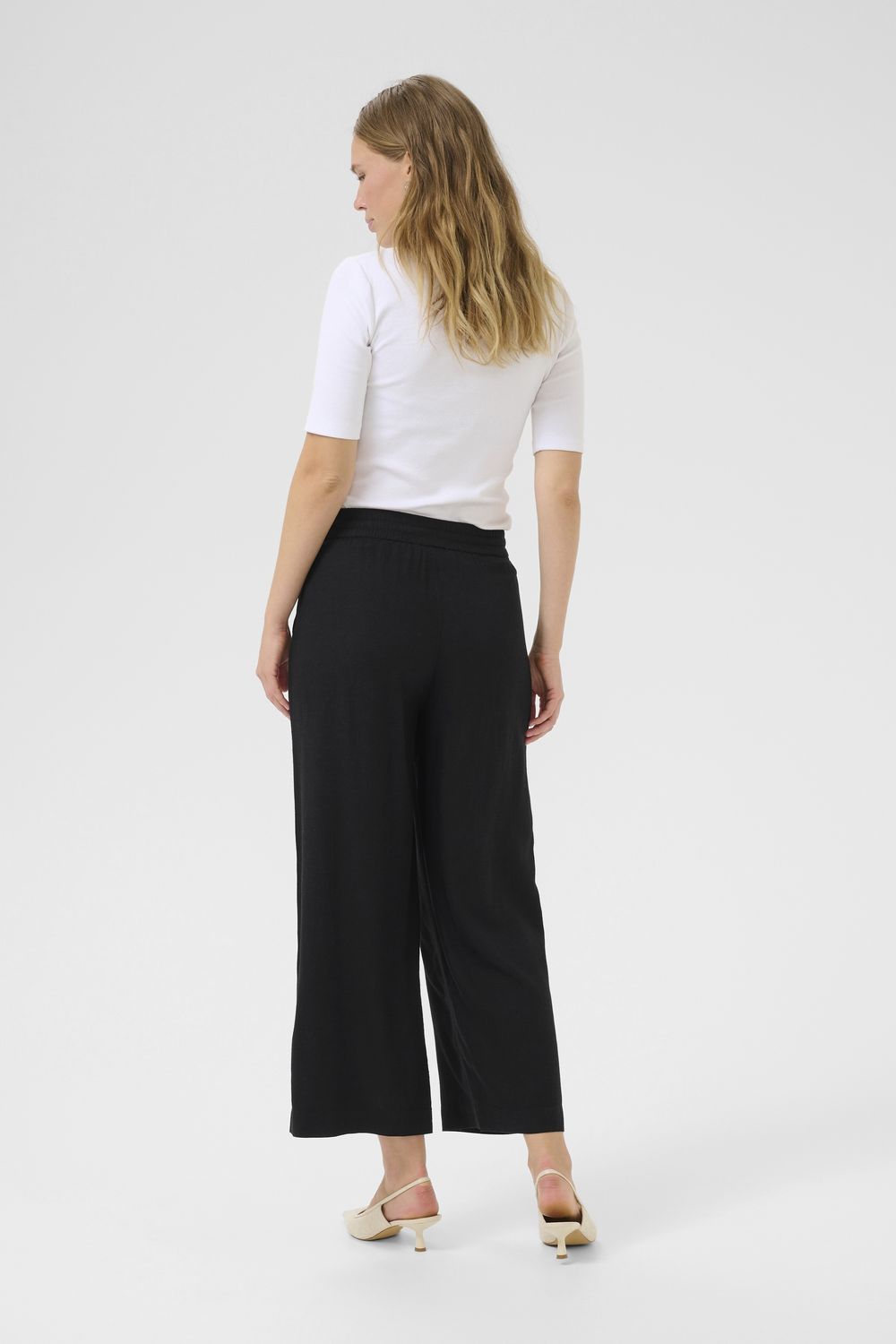 Milia cropped pants zwart