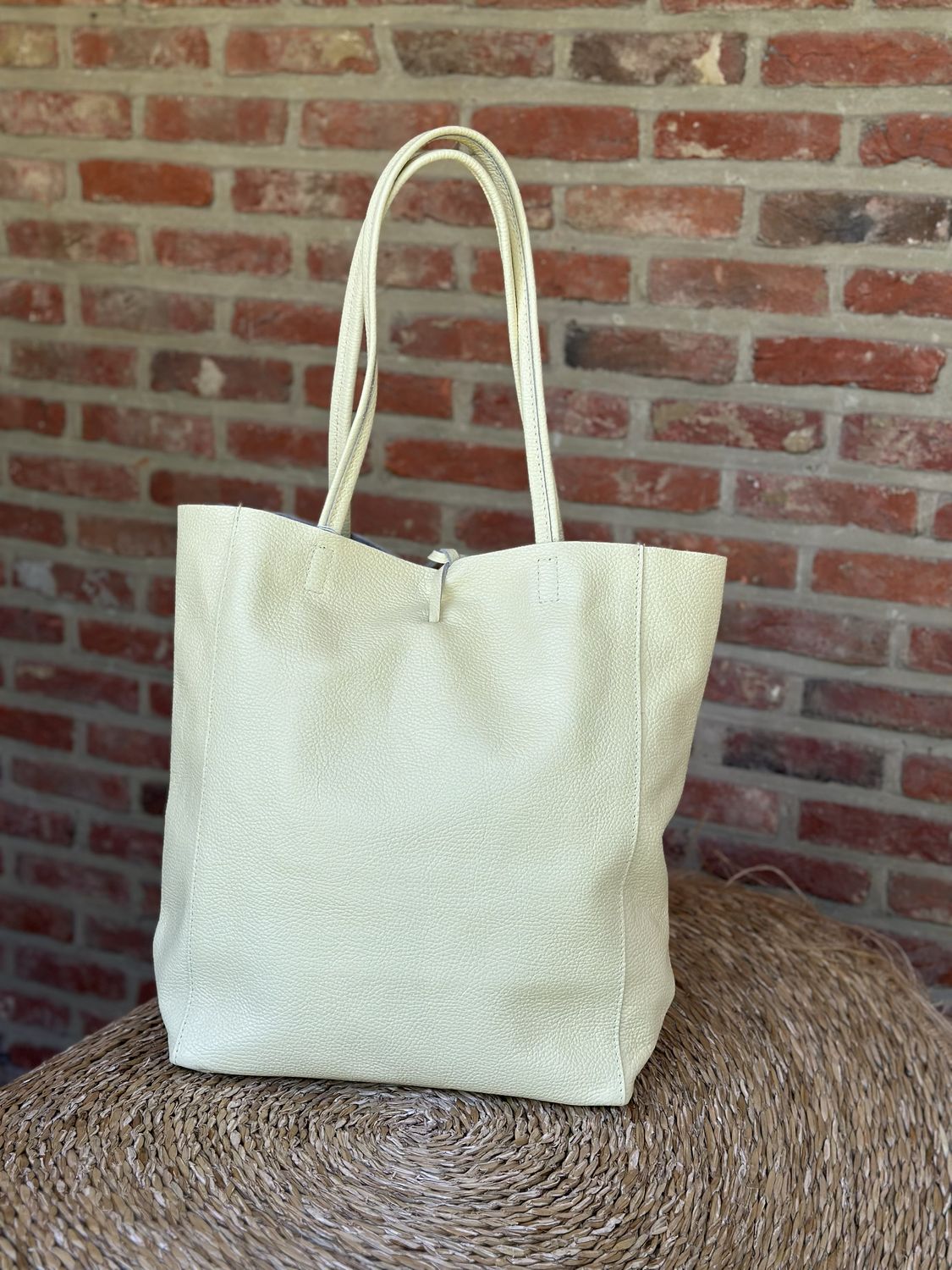 Mila shopper geel