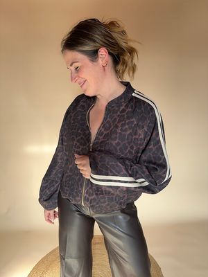 Romy leopard bomber