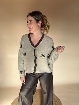 Amélie bow cardigan