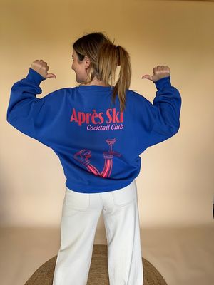 Aprés ski sweater blauw