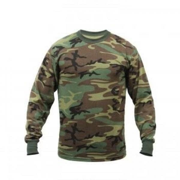 Long Sleeve T-Shirt Woodland Camo