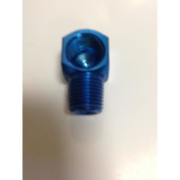 90 degree Aluminum Elbow - Blue