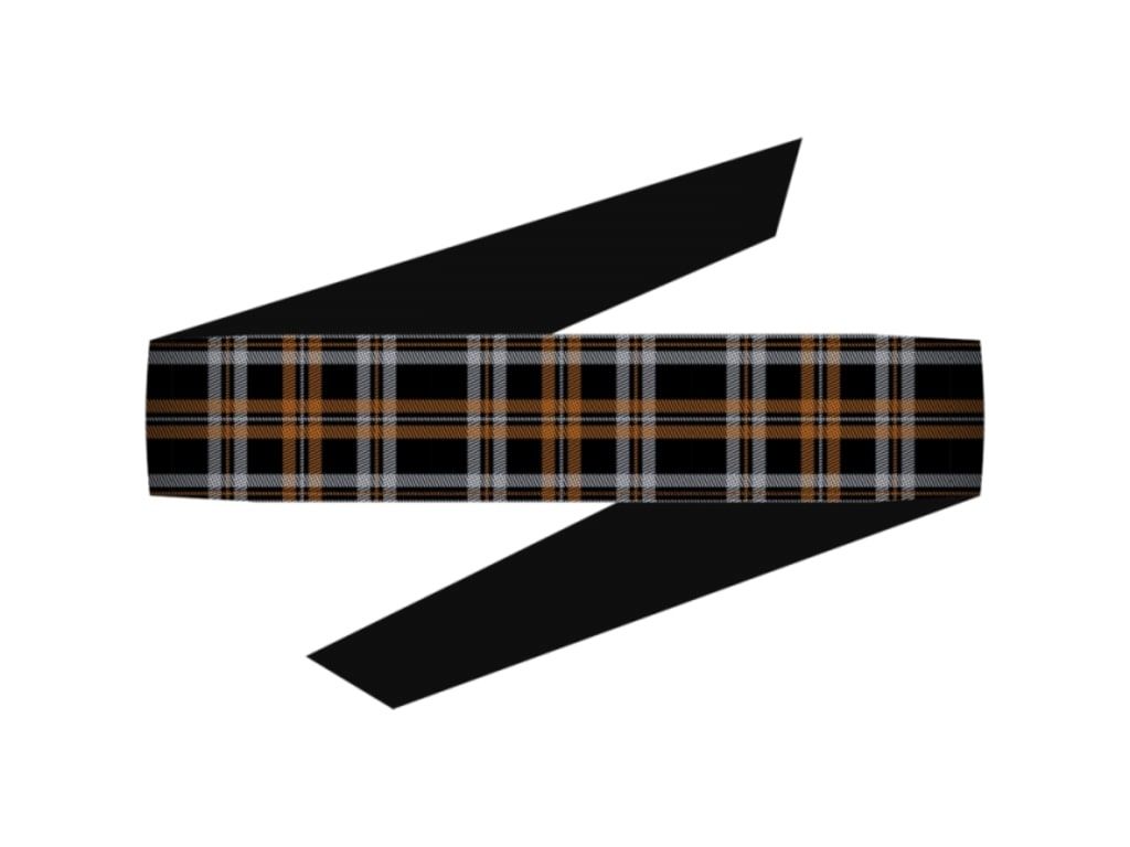 Dyzana Headband - Plaid Orange
