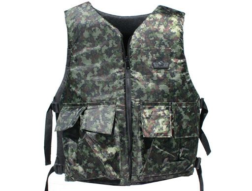 Gen X Basic Tactical Vest Black/Digi Green