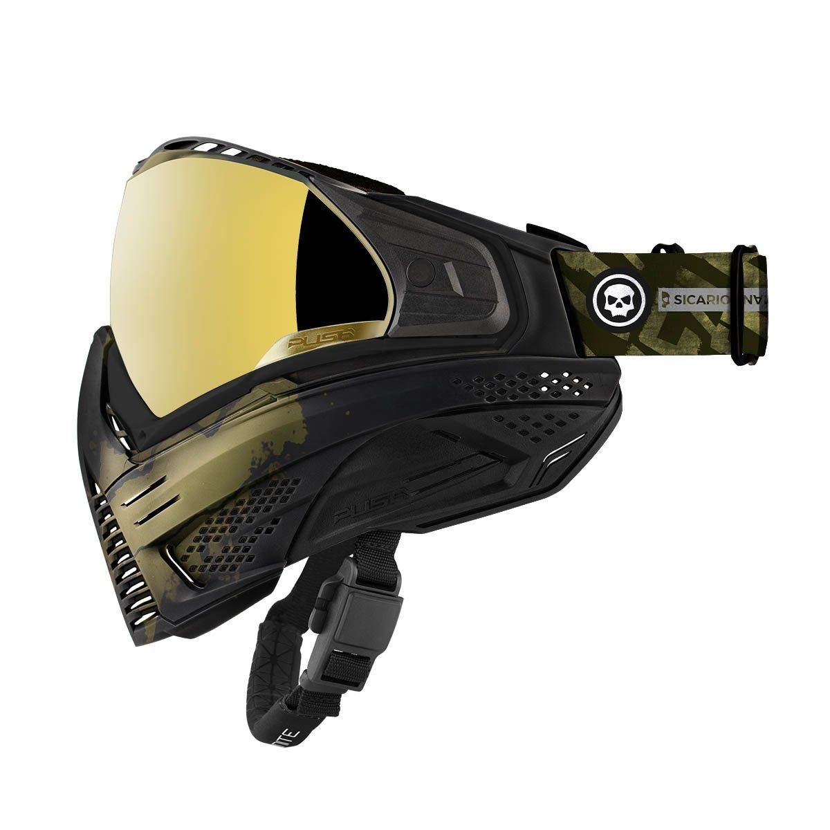 Push Paintball Unite Goggle - Infamous Gold Skull