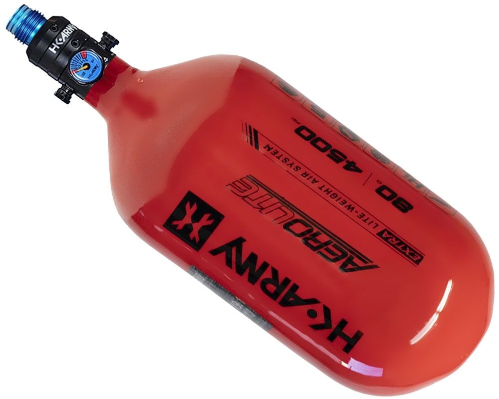 HK Army Compressed Air Tank Extra Lite 68 / 4500 - Pro Reg - Red