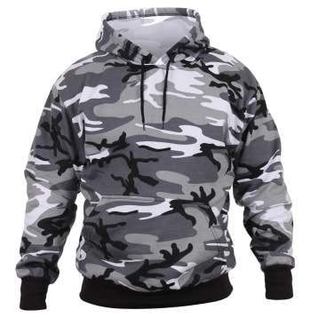 Hooded Sweatshirt Urban Camo Medium