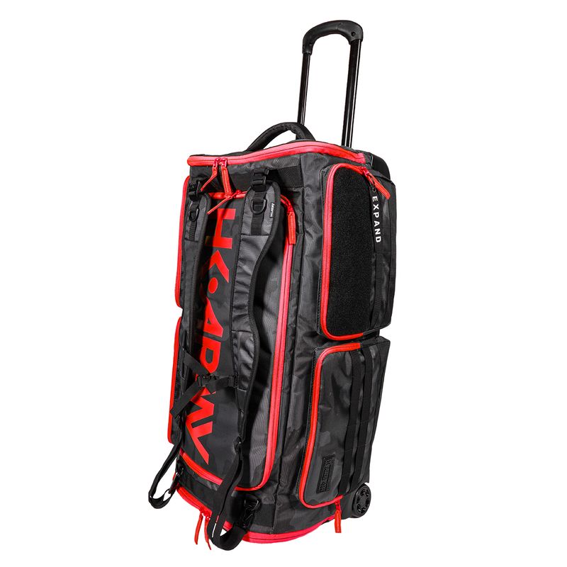 HK Army Expand Roller Gear Bag - Shroud Black/ Red