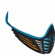Virtue Vio Facemask Cyan/ Orange/ Black