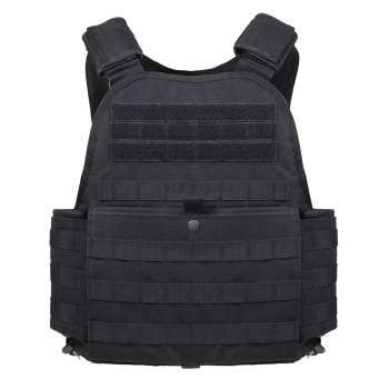 Rothco Molle Plate Carrier Vest - Black