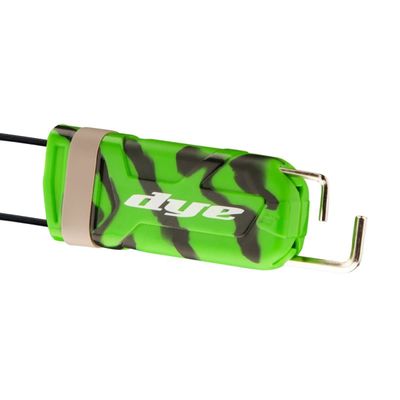 DYE Flex Barrel Sock - Twist Lime/ Black