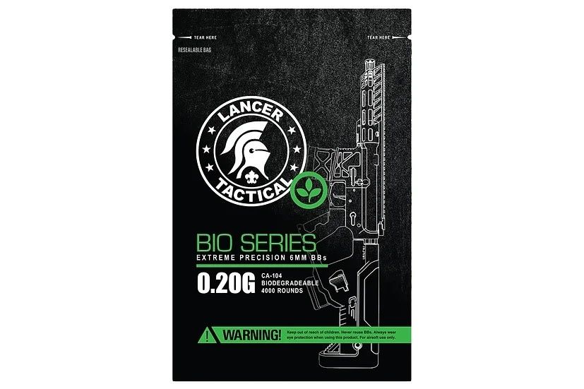 Lancer Tactical Airsoft BB&#39;s Bio .20g 4000ct