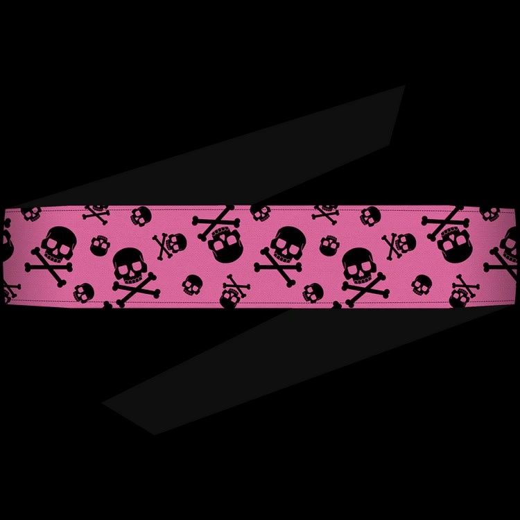 Dyzana Headband - Crossbones Pink