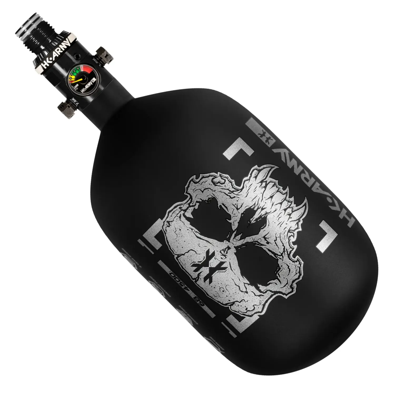 HK Army Compressed Air Tank Alpha 68 / 4500 - Doom Alloy (Black/ Silver)