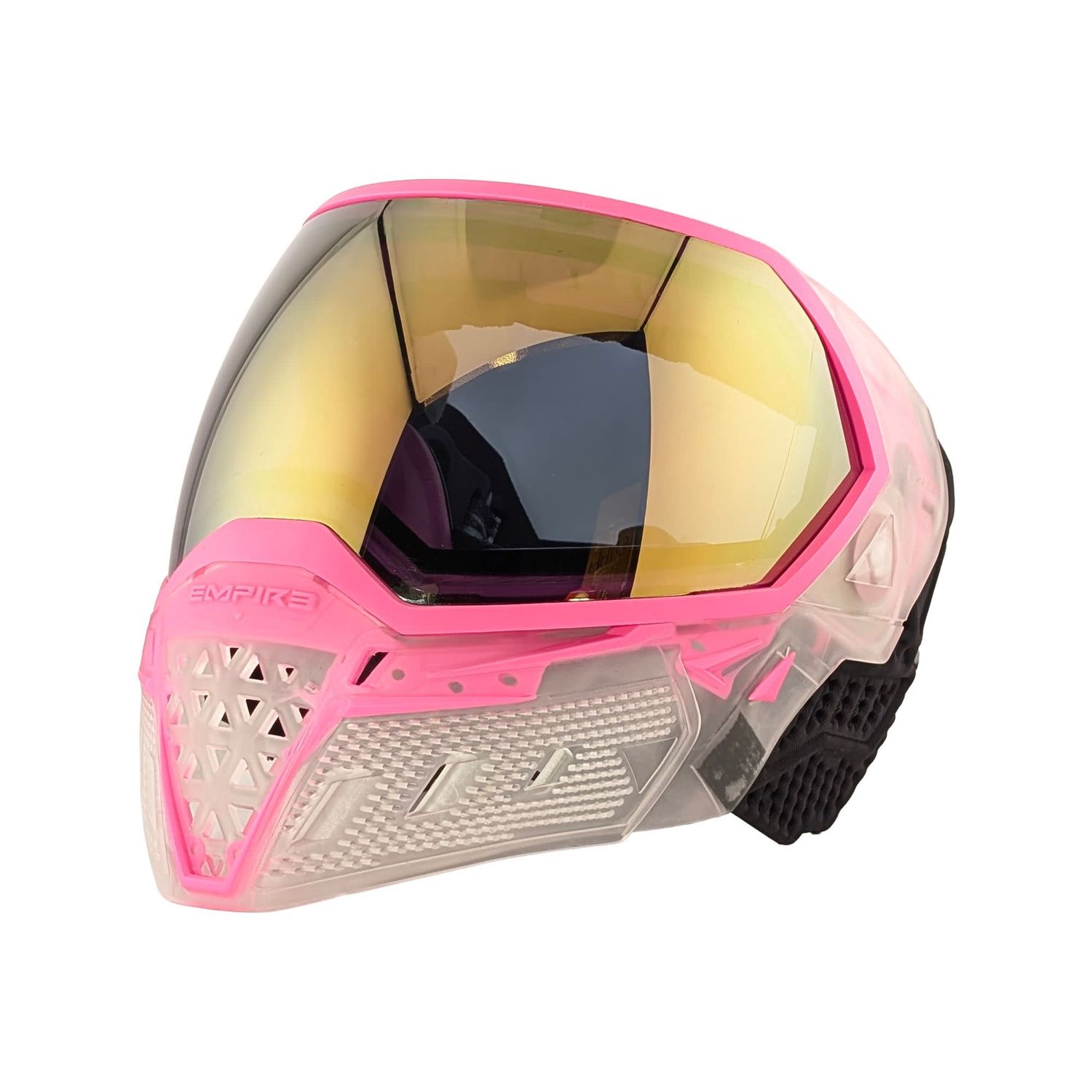 Empire EVS Goggles - Clear/ Pink - Gold Mirror Lens