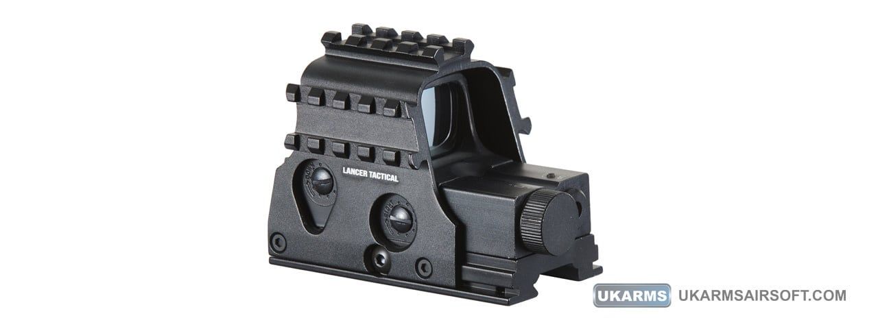 Lancer Tactical 3-Railed Green Dot Sight with Red Laser