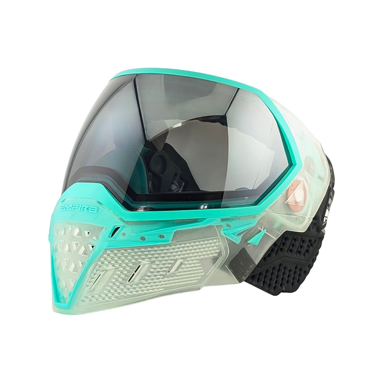 Empire EVS Goggles - Clear/ Teal - Silver Mirror Fade Lens