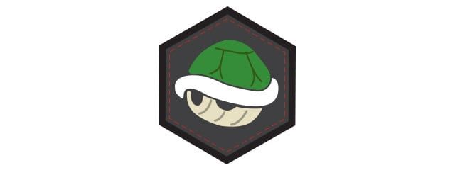 Koopa Green Shell Hex PVC Patch