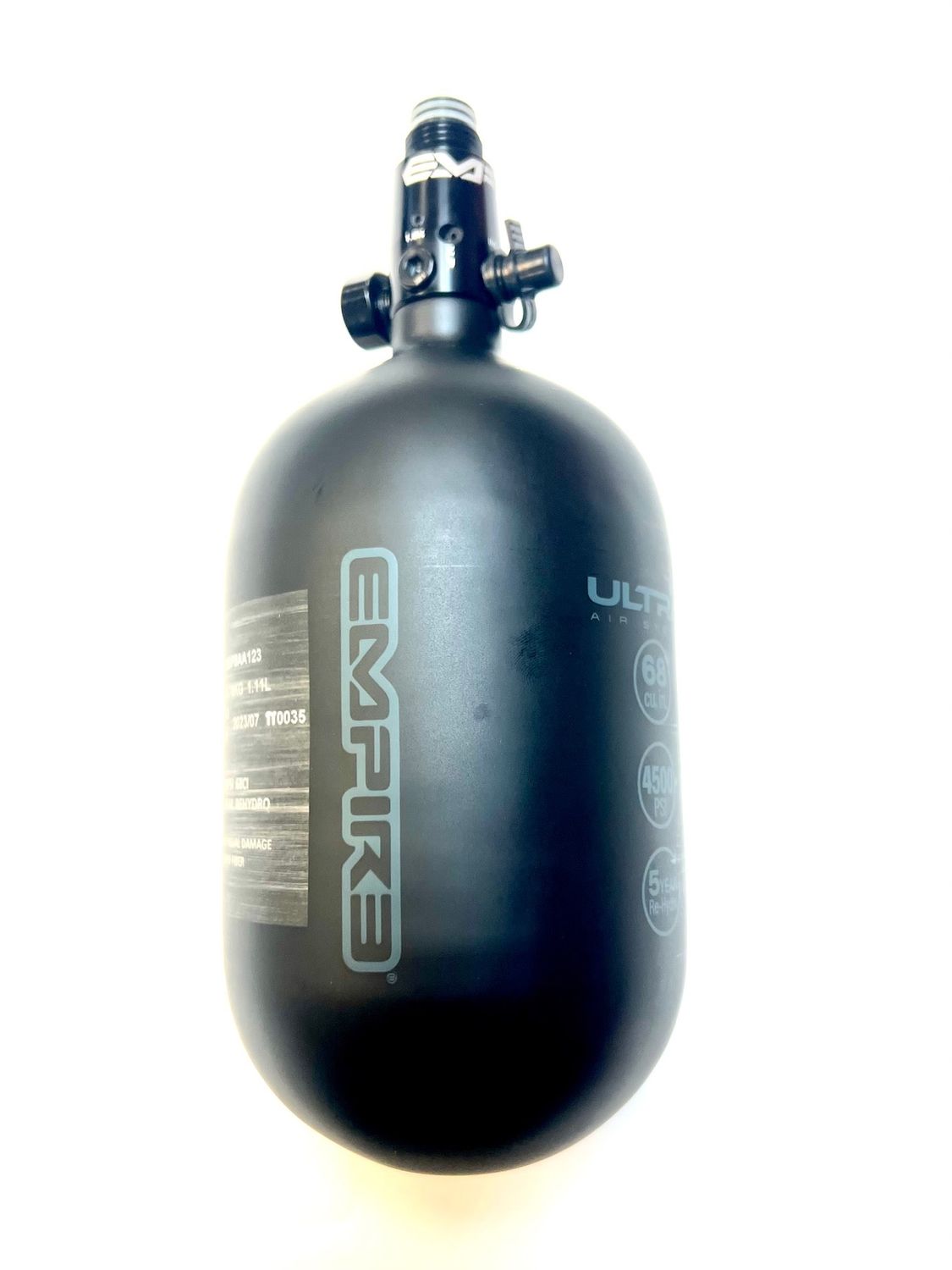 Empire Ultra Light Tank  68 ci / 4500 psi ( W/ FLO Pro Reg) - Matte Black