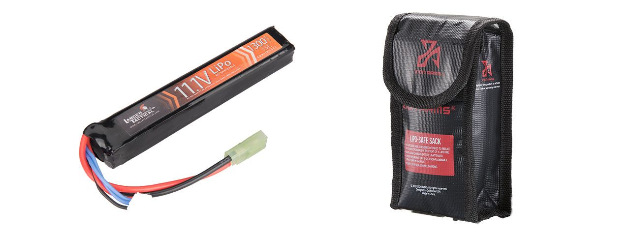 Lancer Tactical 11.1v 1300mAh 15C Stick Lipo Battery (Tamiya)