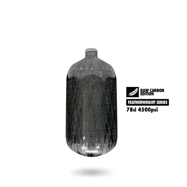 Powerhouse Featherweight Air Tank 78ci (Bottle Only) - Raw Carbon