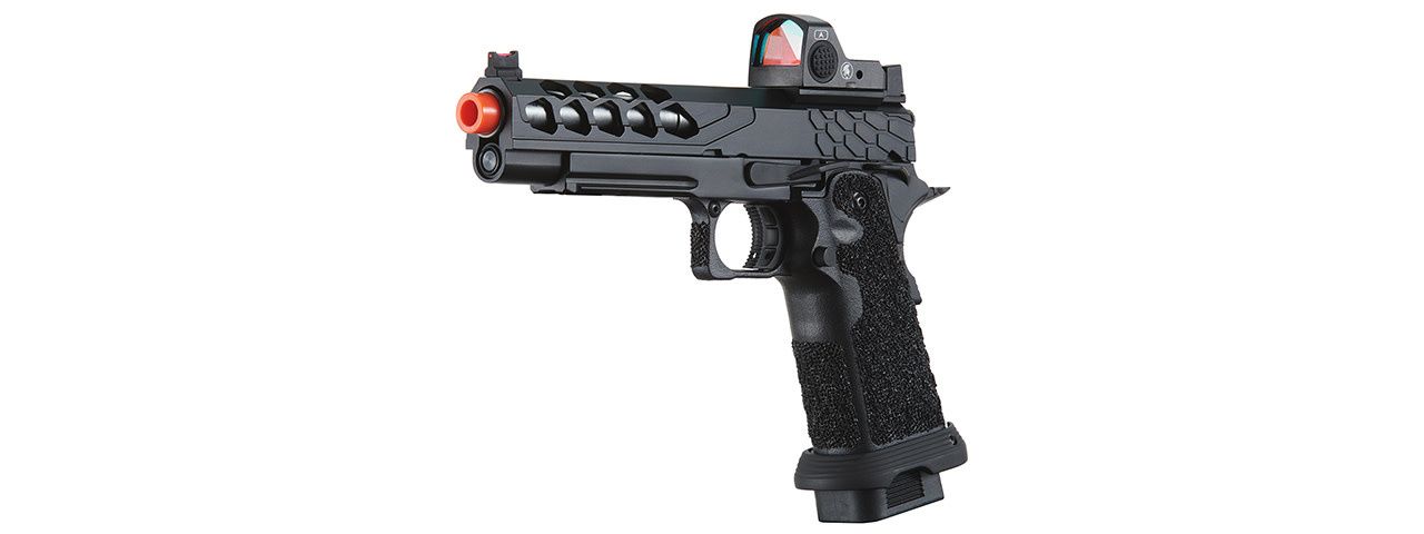Lancer Tactical Stryk Hi-Capa 5.1 Gas Blowback Airsoft Pistol w/ Red Dot Sight (Black)