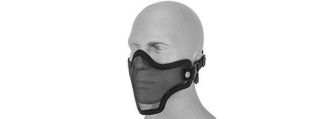 Lancer Tactical Metal Mesh Half Mask (Black)