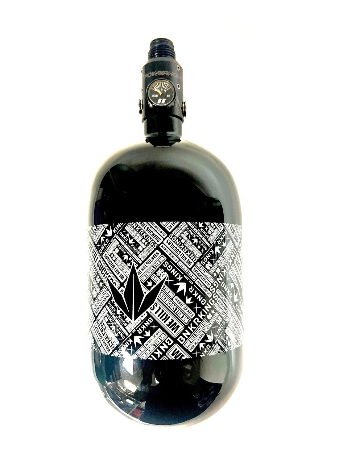 Bunkerkings FN Lite Air Tank w/ Hook Regulator - 70ci - Black WKS