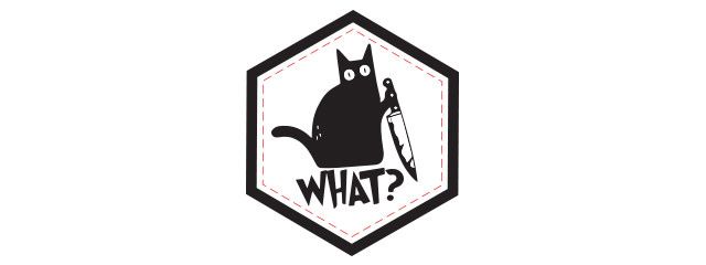 What Cat Hex PVC Patch