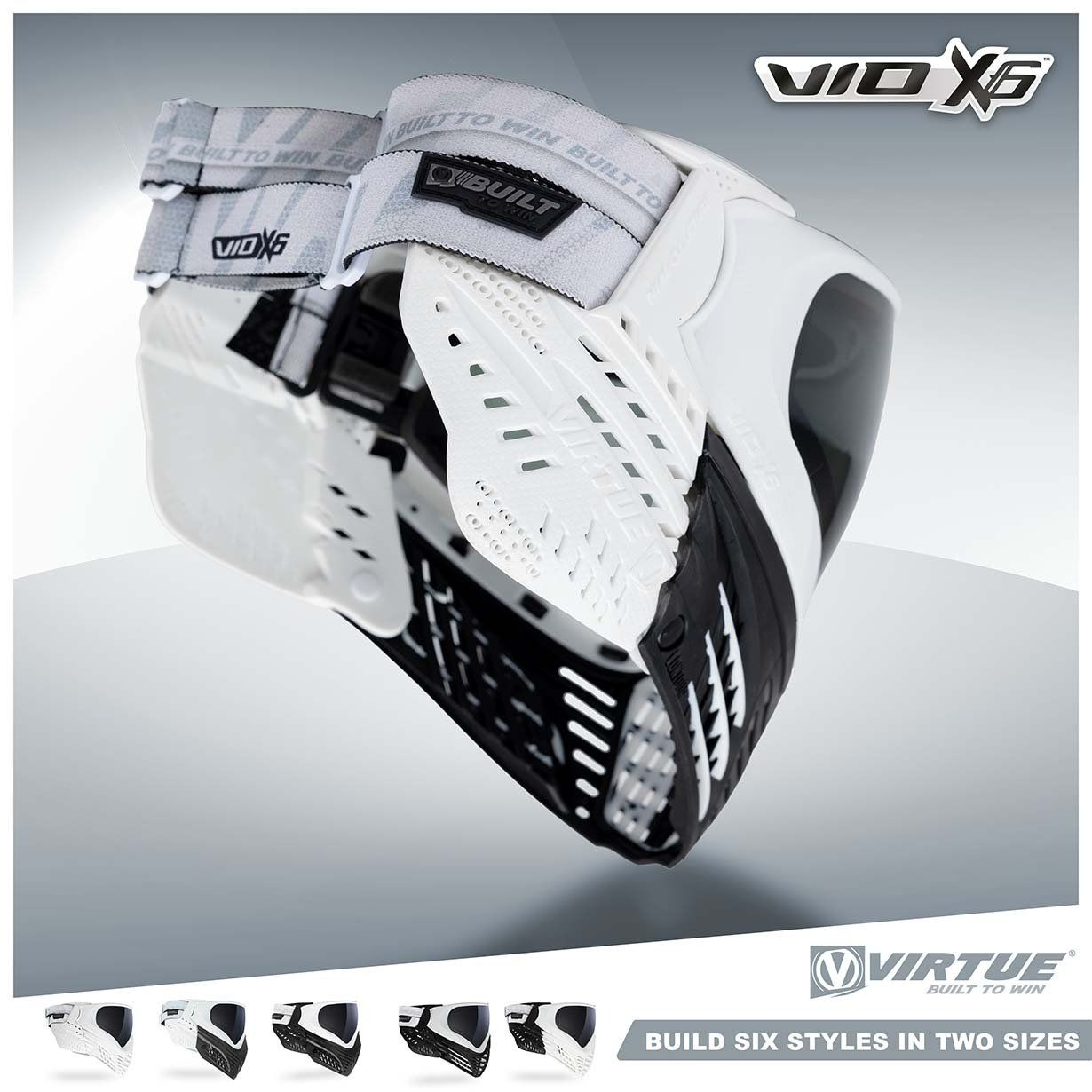 Virtue Vio X6 Goggles - White Storm