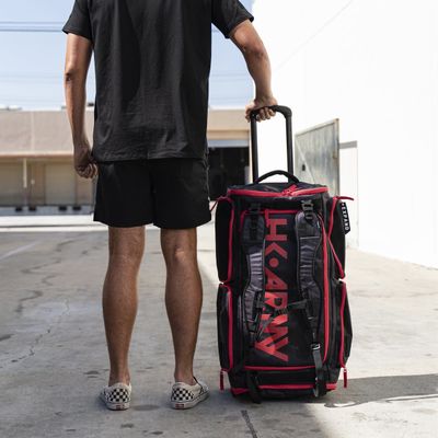 HK Army Expand Roller Gear Bag - Shroud Black/ Red