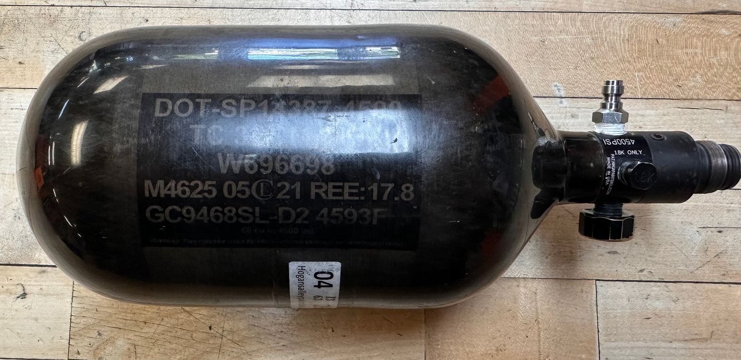 Pre Owned Ninja 68/ 4500 Compressed Air Tank - Translucent Black