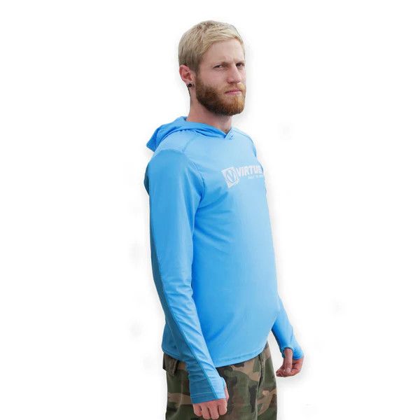 Virtue Lightweight Hoodie Cyan - Medium