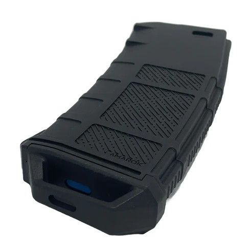 Amarok AM250 M series - 250 rounds Fast Feed Mid Cap Magazine - Black + Blue Top