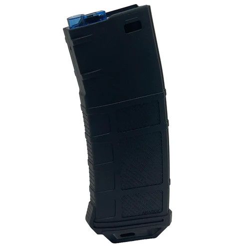 Amarok AM250 M series - 250 rounds Fast Feed Mid Cap Magazine - Black + Blue Top