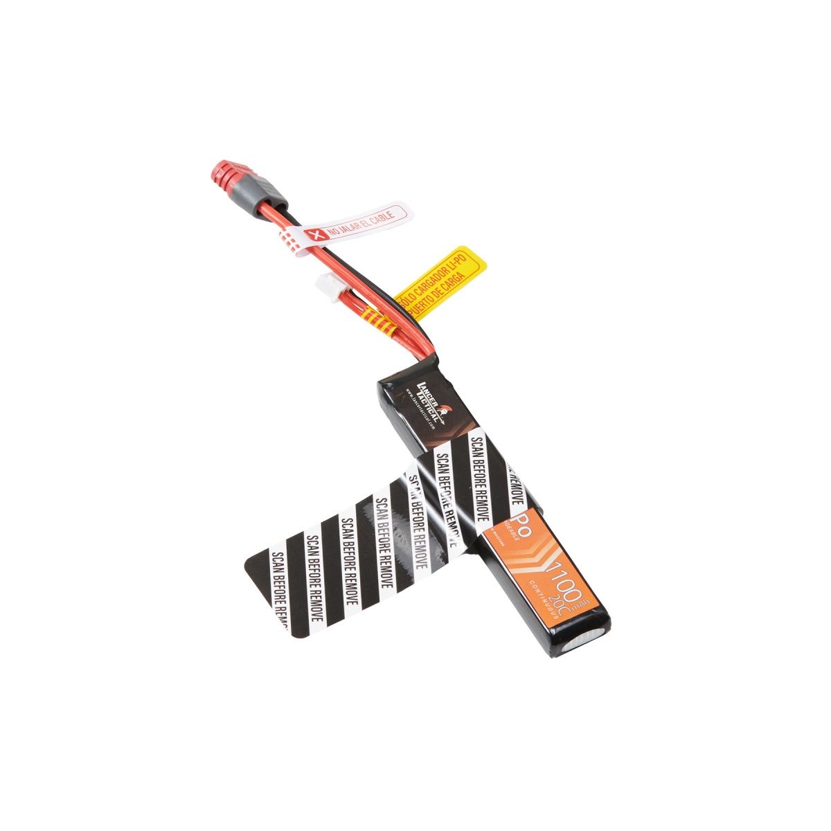 Lancer Tactical 7.4V 1100mAh 15C Stick Lipo Battery (Deans)