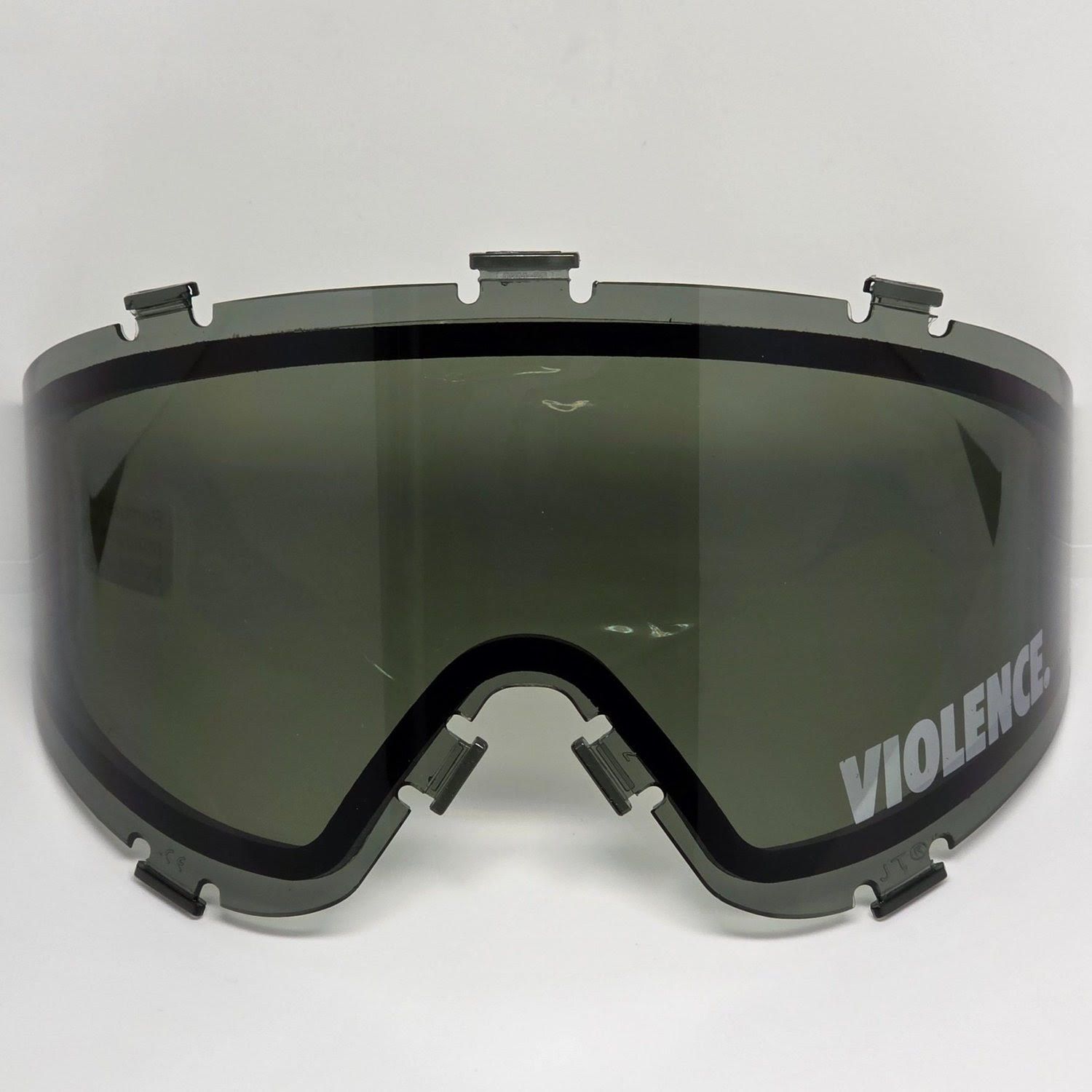 JT Spectra Lens Thermal Smoke w/ Silver Violence Logo