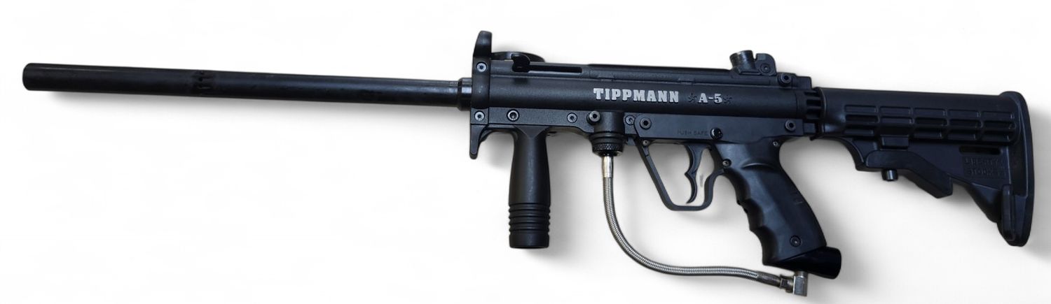 Pre Owned Tippmann A5 W/ E-Grip &amp; Stock
