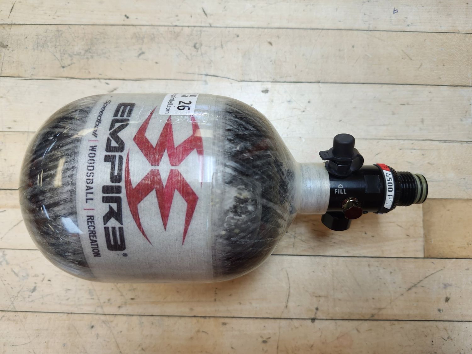 Pre Owned Empire 48/ 4500 Compressed Air Tank w/ HK Regulator (11c17)