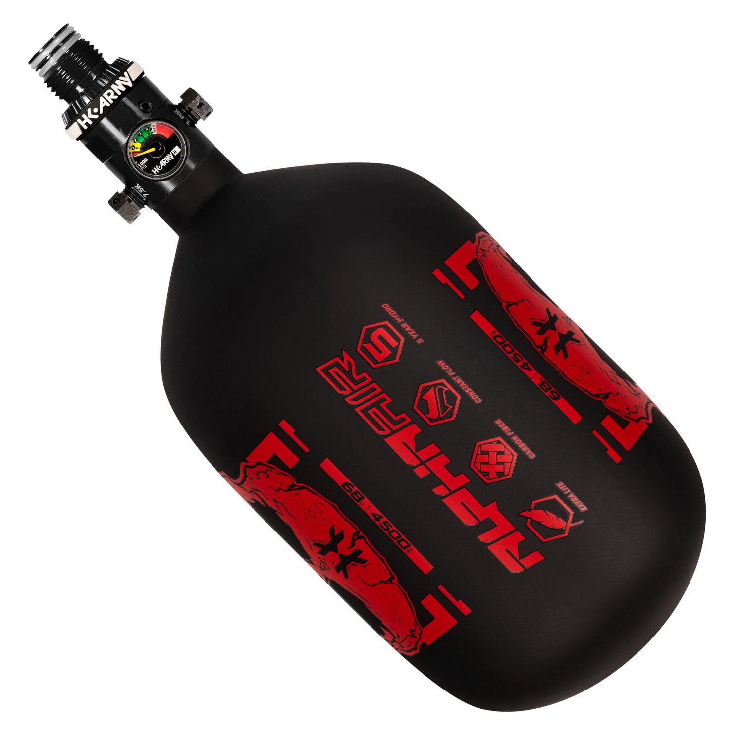 HK Army Compressed Air Tank Alpha 68 / 4500 - Doom Scorch (Black/ Red)
