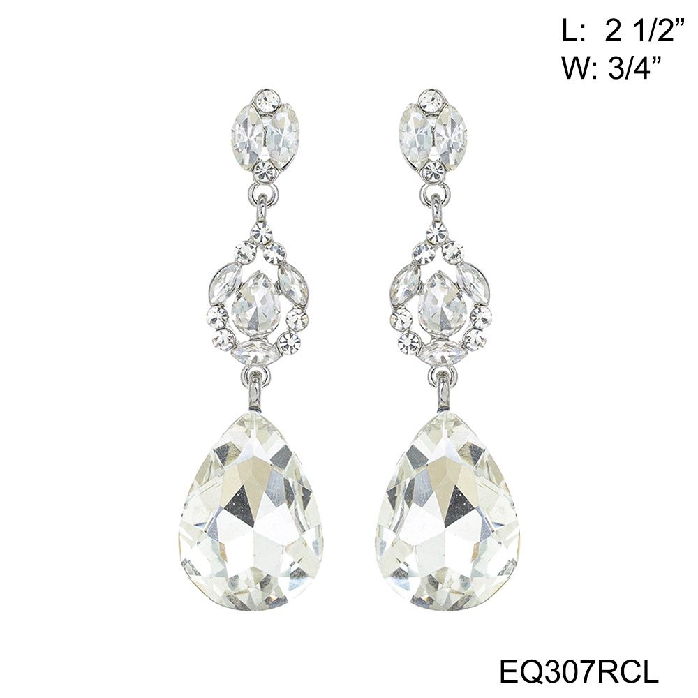 Silver Antique Drop Earrings