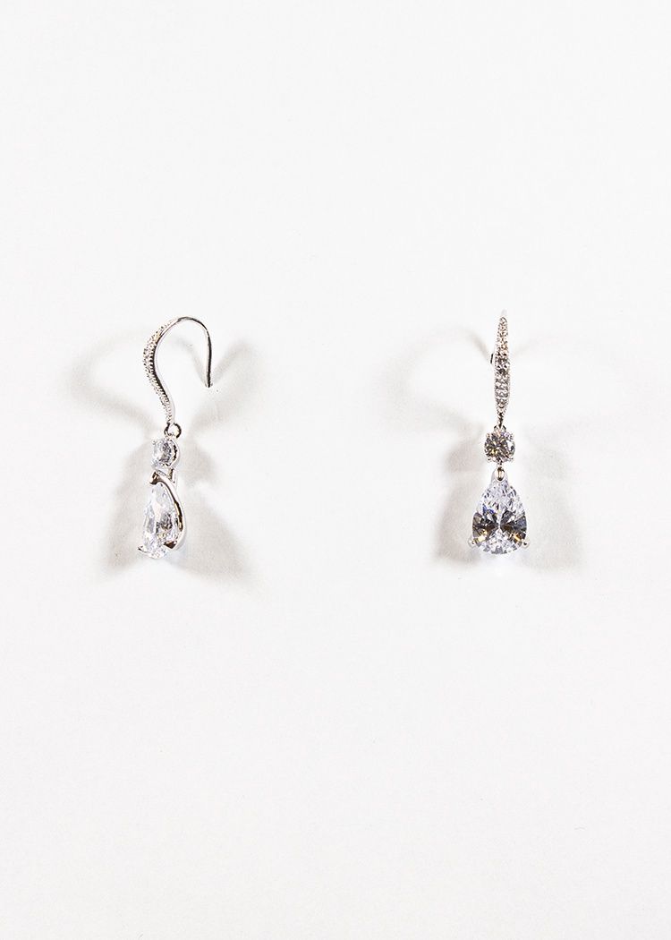 1791 Silver Clear Jewel Earrings