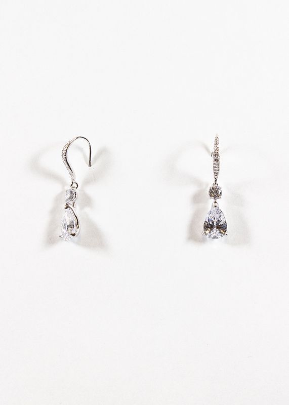 1791 Silver Clear Jewel Earrings