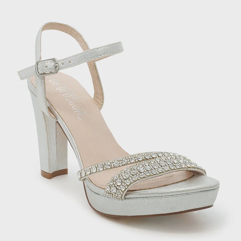 Amara Silver Heel Shoe