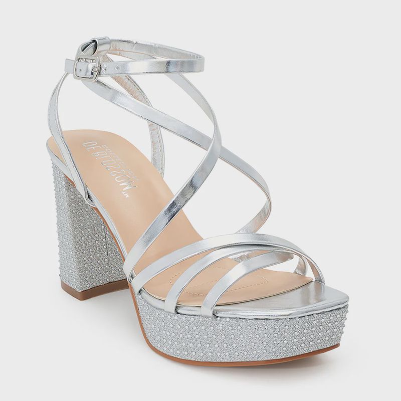 Sotty Silver Heel Shoes